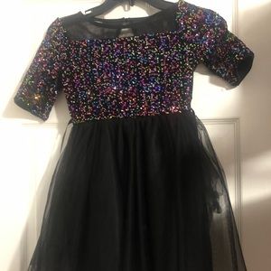 Beautiful dress for girls black for holidays